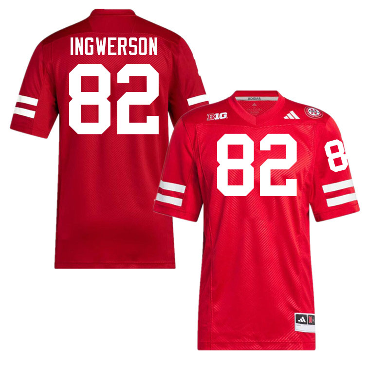 Nebraska Cornhuskers #82 Eric Ingwerson College Football Jerseys Stitched-Scarlet